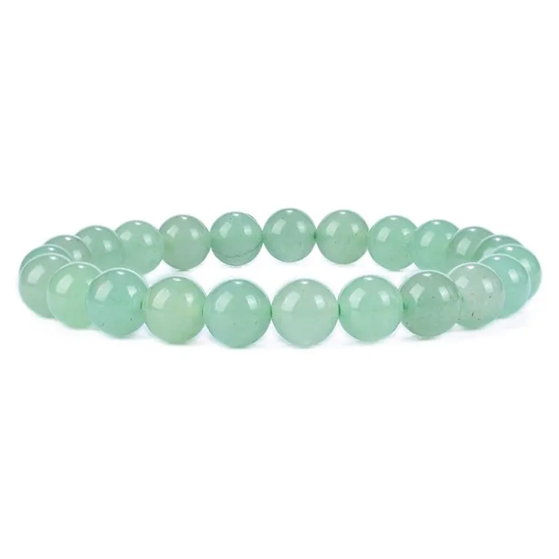 Bracelet boule 4 et 8 mm en AVENTURINE VERTE – Optimisme et confiance