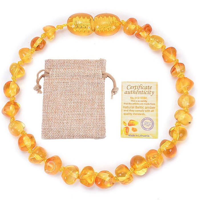 Bracelet pour bébé AMBRE JAUNE