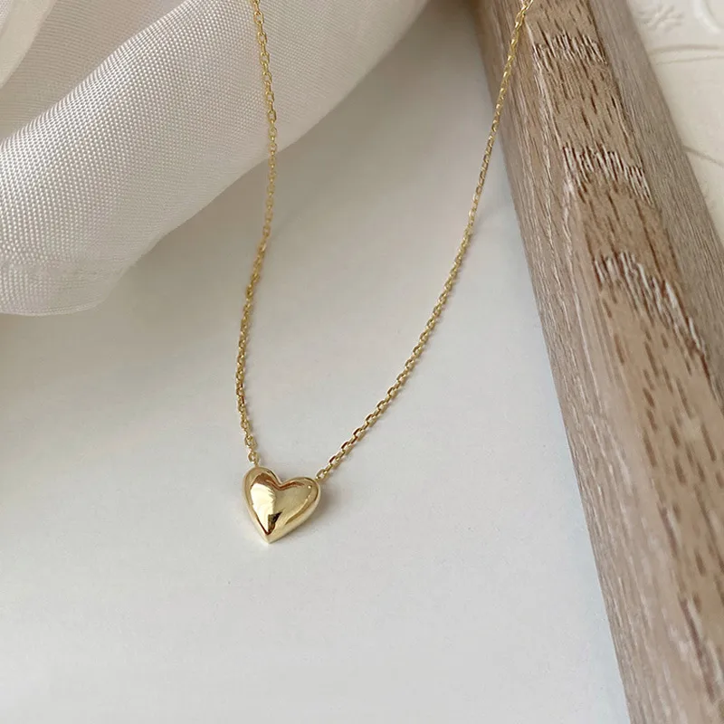Collier Pendentif Coeur IRINA en acier chirurgical doré