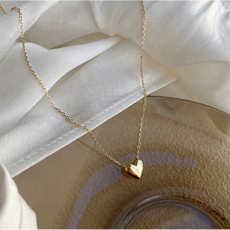 Collier Pendentif Coeur IRINA en acier chirurgical doré