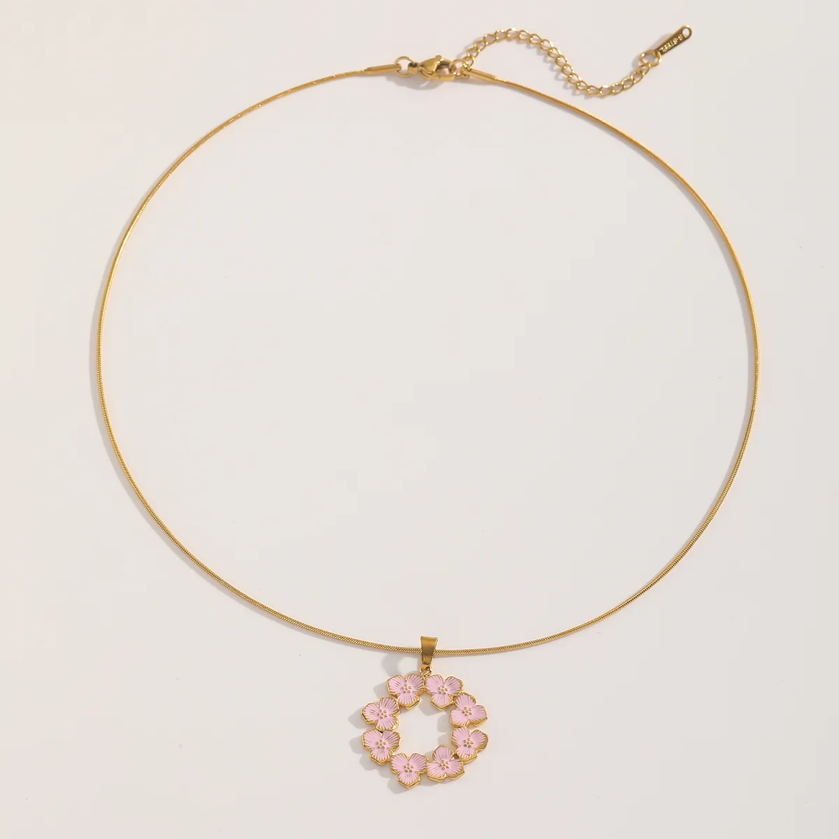 Parure Fleurs MELODY en acier inoxydable – Collier et Boucles d'oreilles assorties