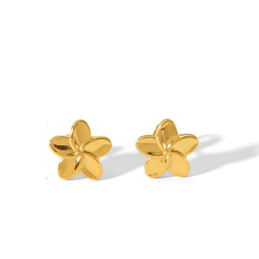 Boucle d'oreilles  Fleur NAAMA en acier chirurgical
