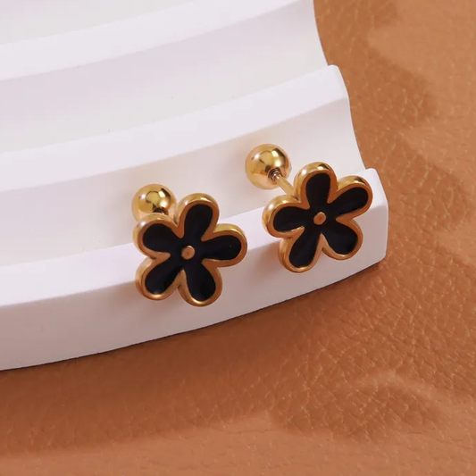 Boucles d'oreilles NOA enfant – Acier inoxydable doré, délicates et résistantes
