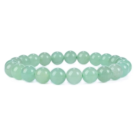 Bracelet boule 4 et 8 mm en AVENTURINE VERTE – Optimisme et confiance
