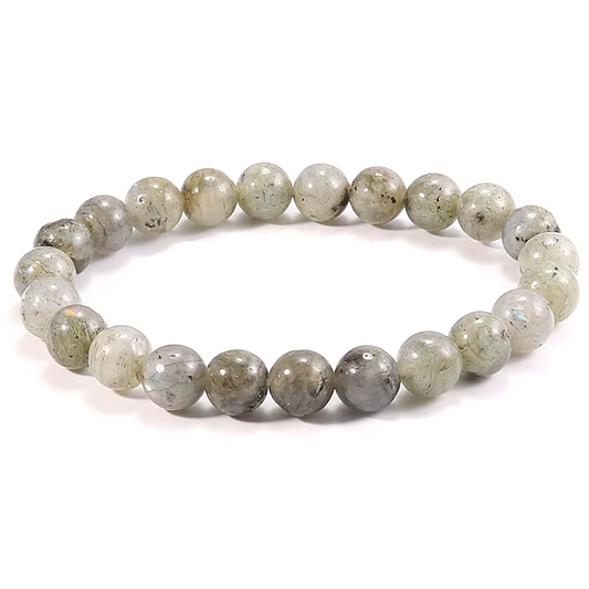 Bracelet boule 8 mm en LABRADORITE – Protection et intuition