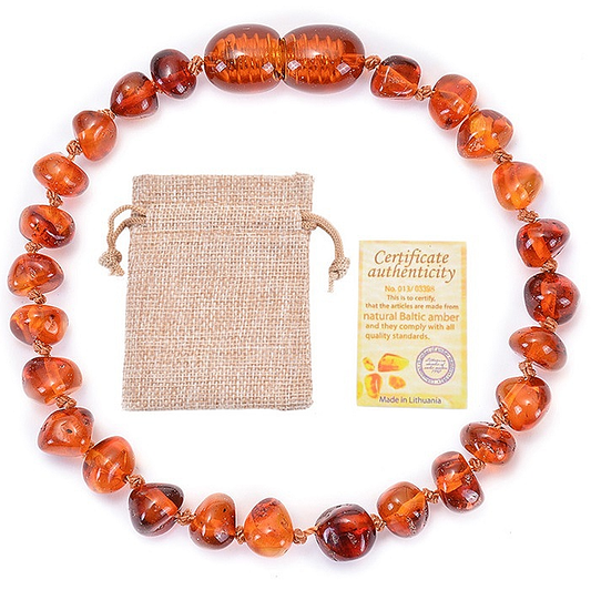 Bracelet pour bébé AMBRE ORANGE