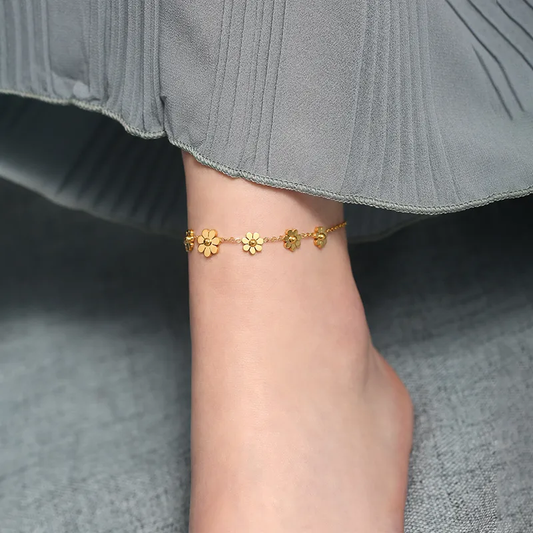 Bracelet de Cheville EDEN – Acier chirurgical doré